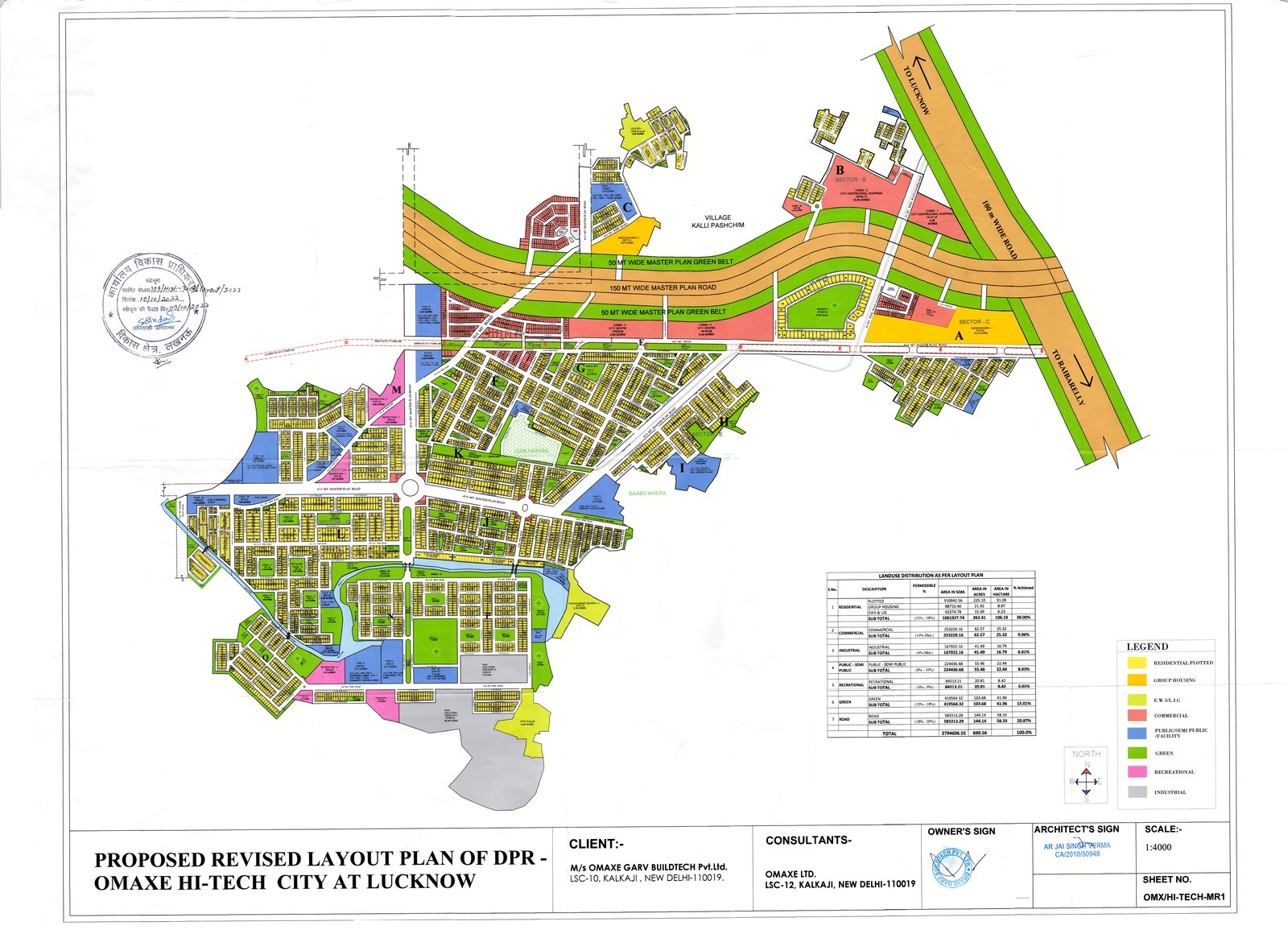Omaxe Metro City 42-acre master layout plan
