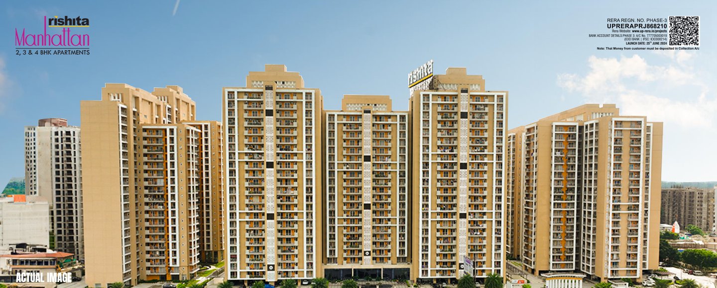 Rishita Manhattan luxury high-rise towers in Gomti Nagar Extension